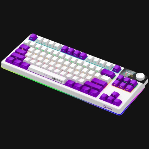 LORGAR Gaming Keyboard KBP70TKLW Pro Wireless White EN