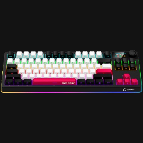 LORGAR Gaming Keyboard KBP70TKLW Pro Wireless Black EN