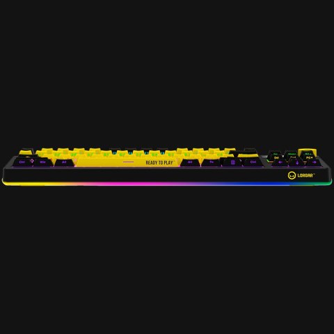 LORGAR Gaming Keyboard KBP70TKLW Pro Wireless Yellow EN