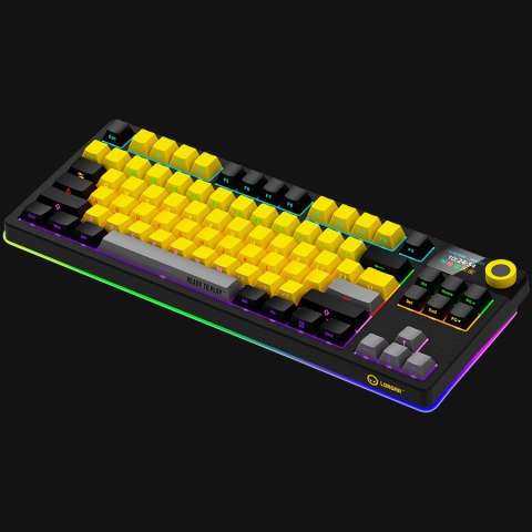 LORGAR Gaming Keyboard KBP70TKLW Pro Wireless Yellow EN