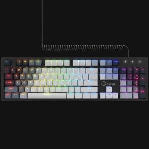 LORGAR Gaming Keyboard Azar 514 Wired White EN