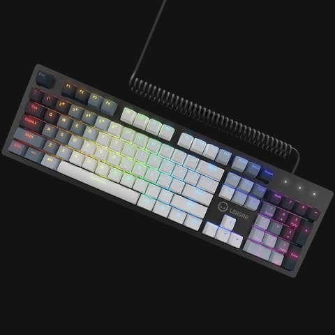 LORGAR Gaming Keyboard Azar 514 Wired White EN