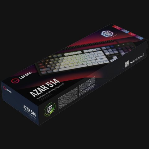 LORGAR Gaming Keyboard Azar 514 Wired White EN