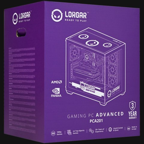 LORGAR Gaming PC Advanced A201 Ryzen 5 7500F RTX 5060 Ti White