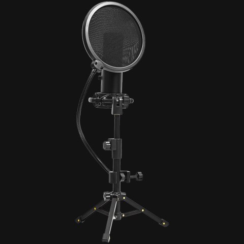 LORGAR Gaming Microphone Voicer 721 USB Condenser Black