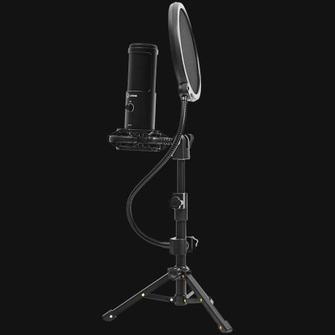 LORGAR Gaming Microphone Voicer 721 USB Condenser Black