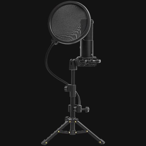 LORGAR Gaming Microphone Voicer 721 USB Condenser Black