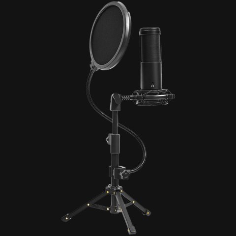LORGAR Gaming Microphone Voicer 721 USB Condenser Black
