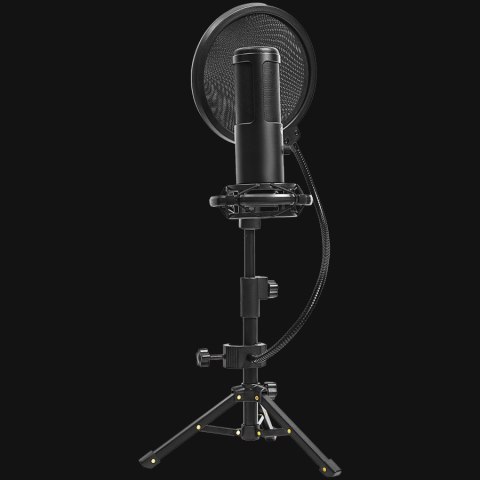 LORGAR Gaming Microphone Voicer 721 USB Condenser Black