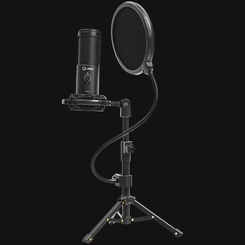 LORGAR Gaming Microphone Voicer 721 USB Condenser Black