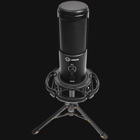 LORGAR Gaming Microphone Voicer 721 USB Condenser Black