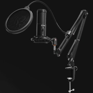 LORGAR Gaming Microphone Voicer 931 USB Condenser Boomarm Black