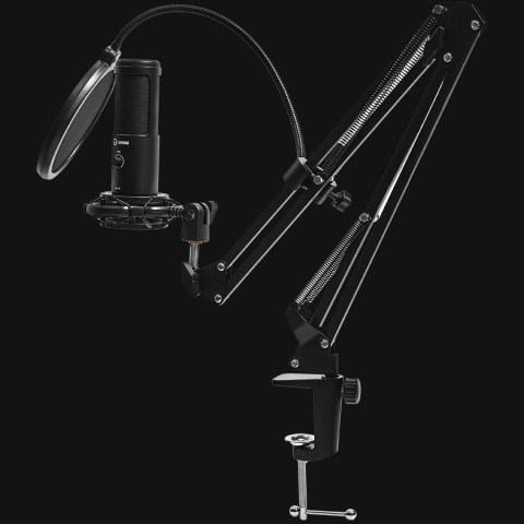 LORGAR Gaming Microphone Voicer 931 USB Condenser Boomarm Black