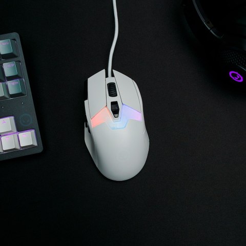 LORGAR Gaming Mouse MSP80 Pro Wired PixArt 3395 8K White