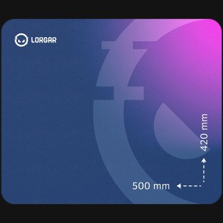 LORGAR Gaming Mouse Pad Main 135 Speed Purple