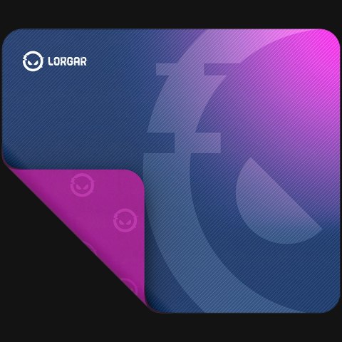 LORGAR Gaming Mouse Pad Main 135 Speed Purple