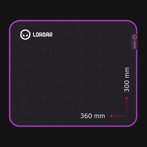 LORGAR Gaming Mouse Pad Main 313 Speed Black/Purple