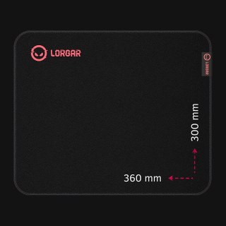 LORGAR Gaming Mouse Pad Main 323 Control Black/Red