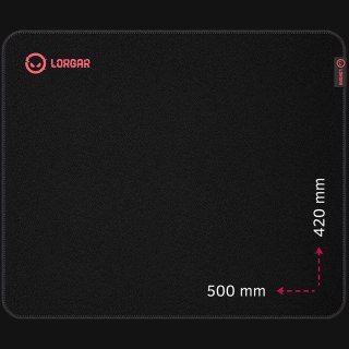 LORGAR Gaming Mouse Pad Main 325 Control Black/Red