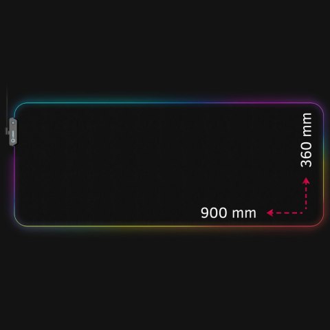 LORGAR Gaming Mouse Pad Steller 919 RGB Black