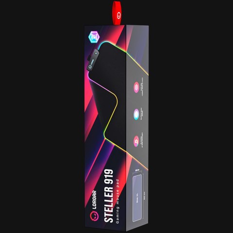 LORGAR Gaming Mouse Pad Steller 919 RGB Black