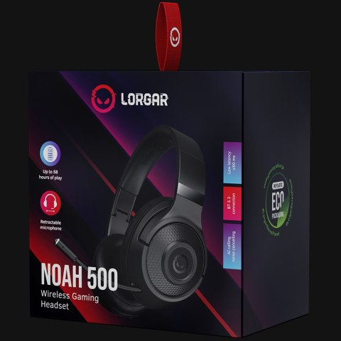 LORGAR Gaming Headset Noah 500 Bluetooth Black