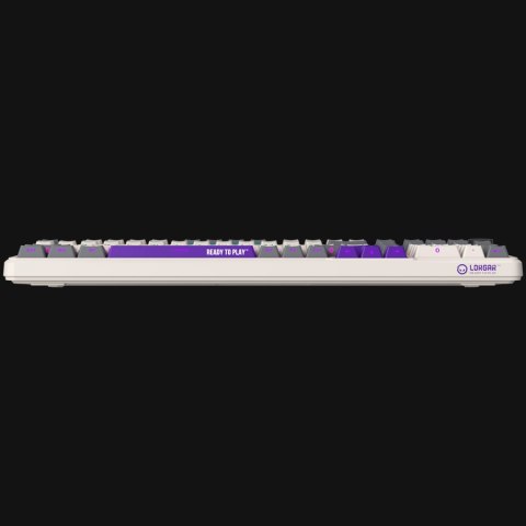 Wired mechanical gaming keyboard Advanced, 101 keys, linear Lorgar Toxic Purple switches, Hot Swap, Gasket mount, straight braid