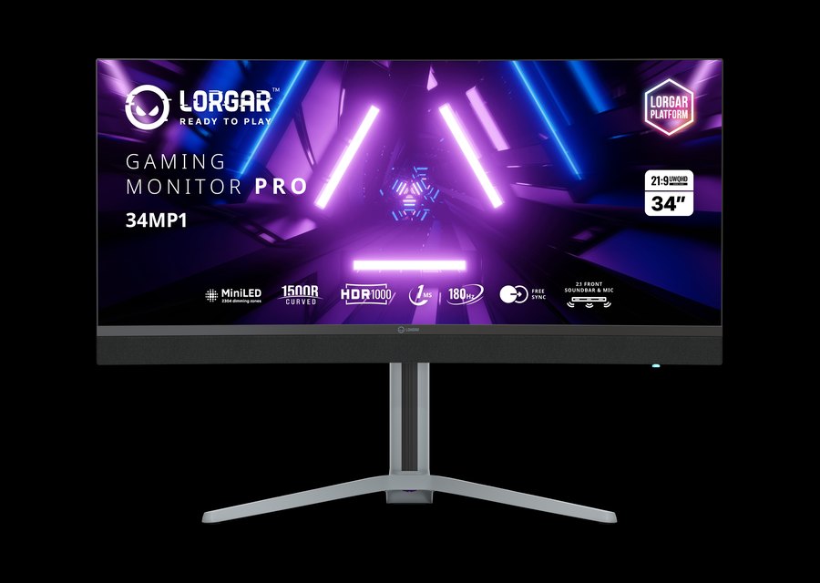 Curved LORGAR 34MP1 Pro gaming monitor
