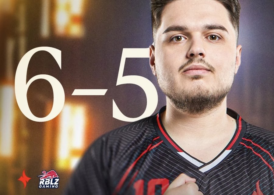 Grand Final score graphic: 6-5, RvPLegend10 beats levyfinn