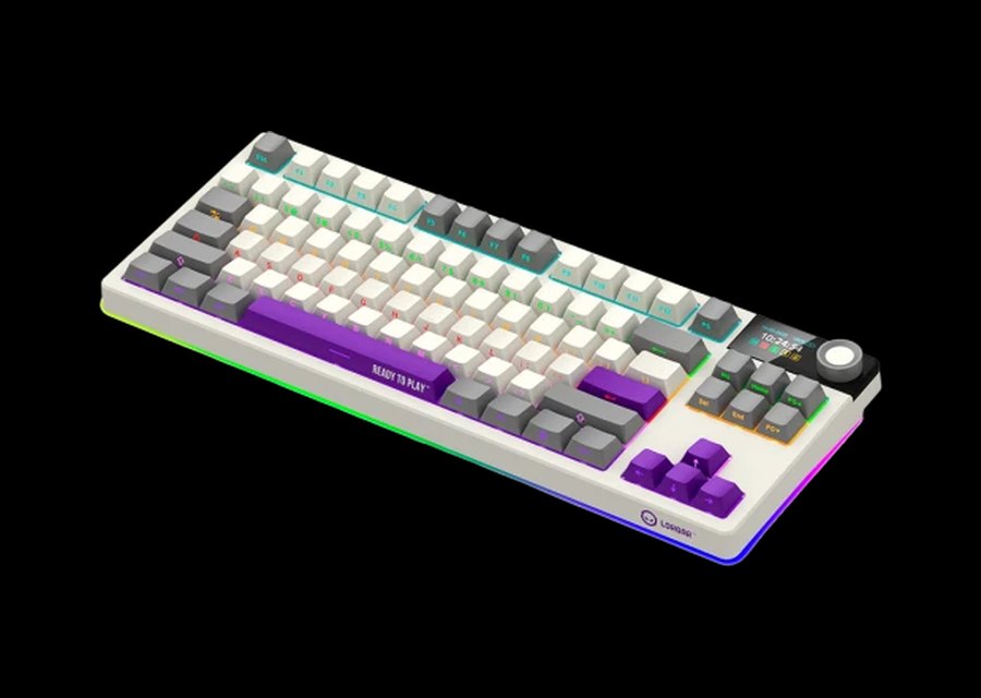 LORGAR Pro KBP70TKLW mechanical keyboard in TKL format with RGB lighting
