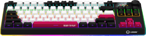 LORGAR mechanical keyboard with RGB lighting