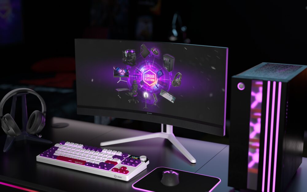 A LORGAR setup with devices tied into a single ecosystem